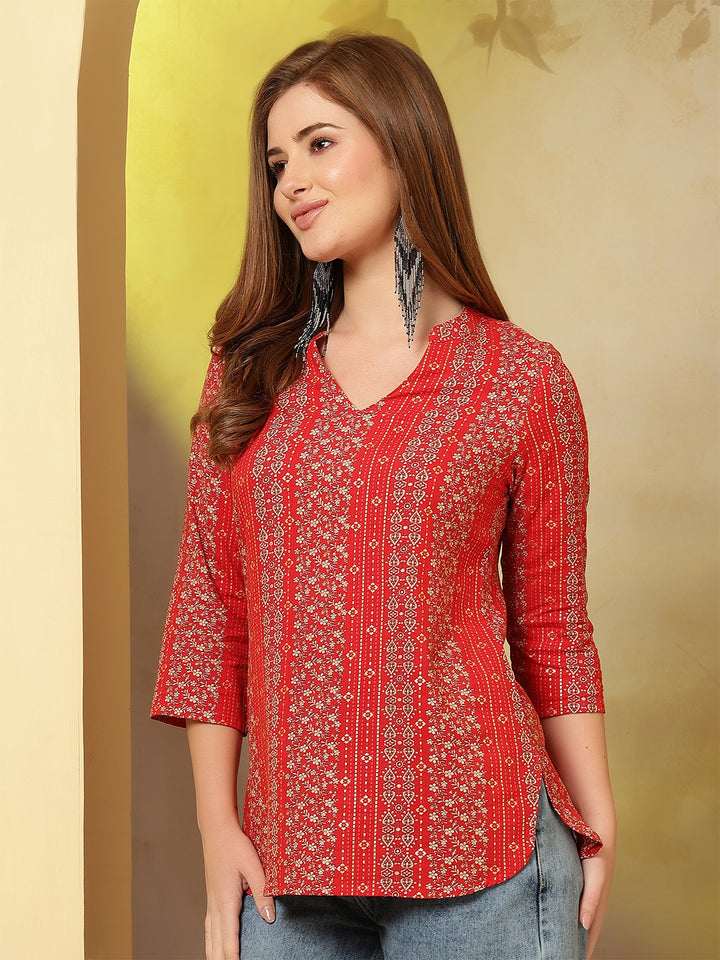 Bandhani Motif Kurti