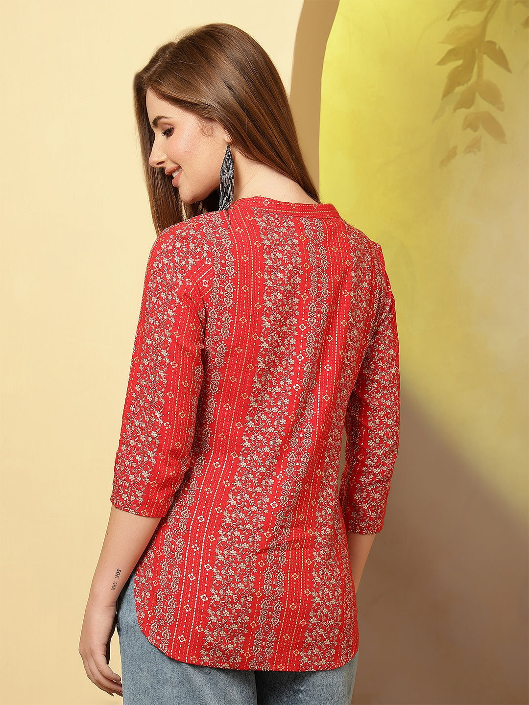 Bandhani Motif Kurti