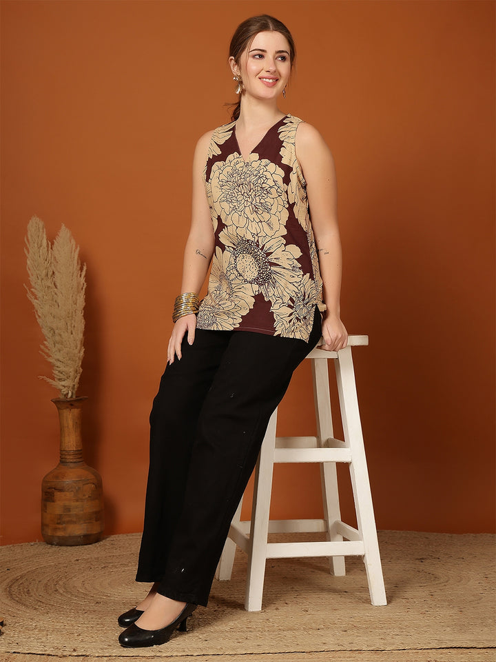 Bandhani Peony Kurti