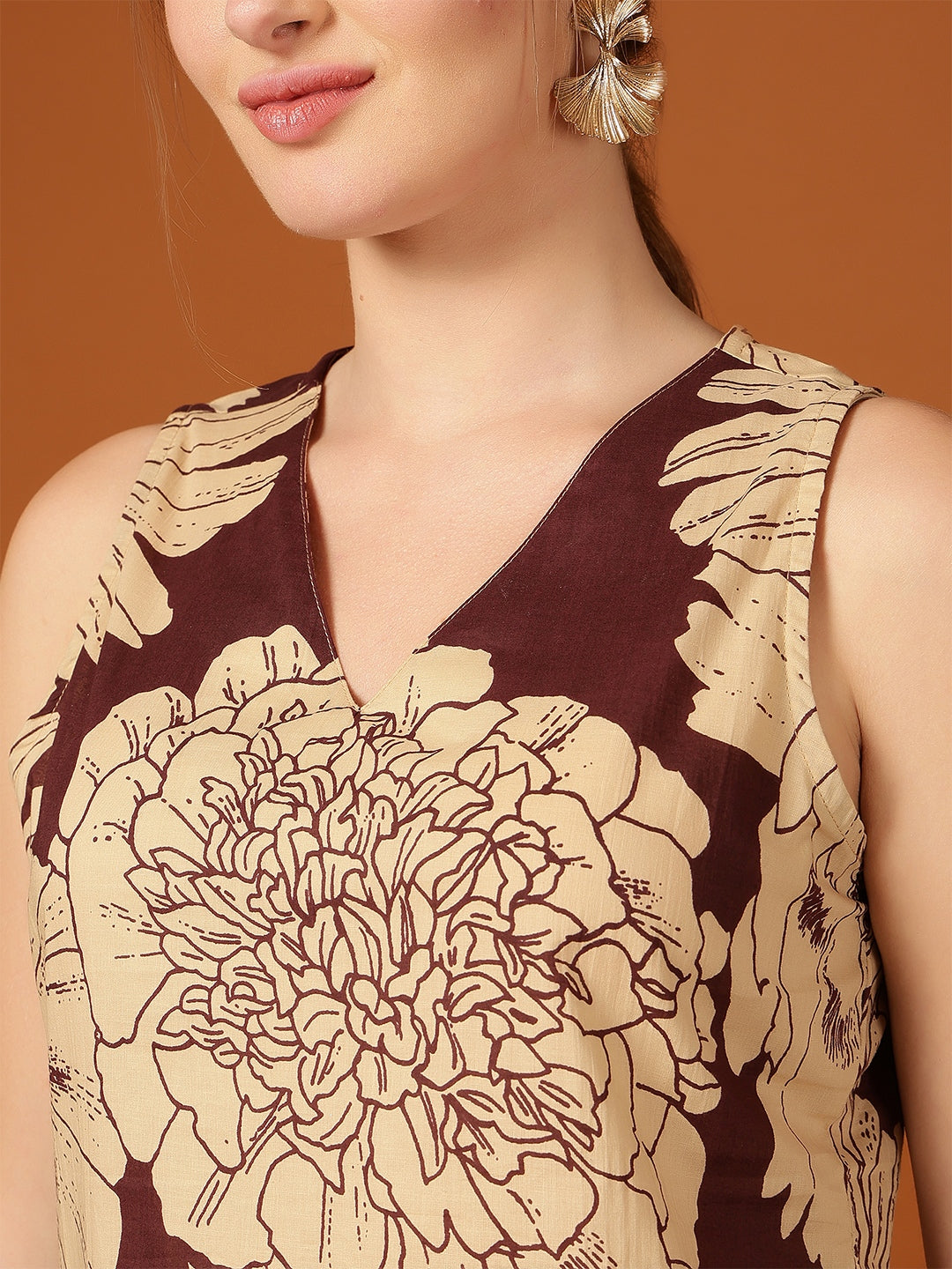 Bandhani Peony Kurti
