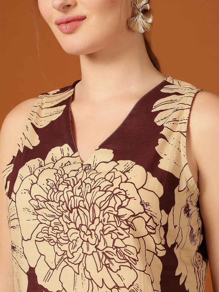Bandhani Peony Kurti