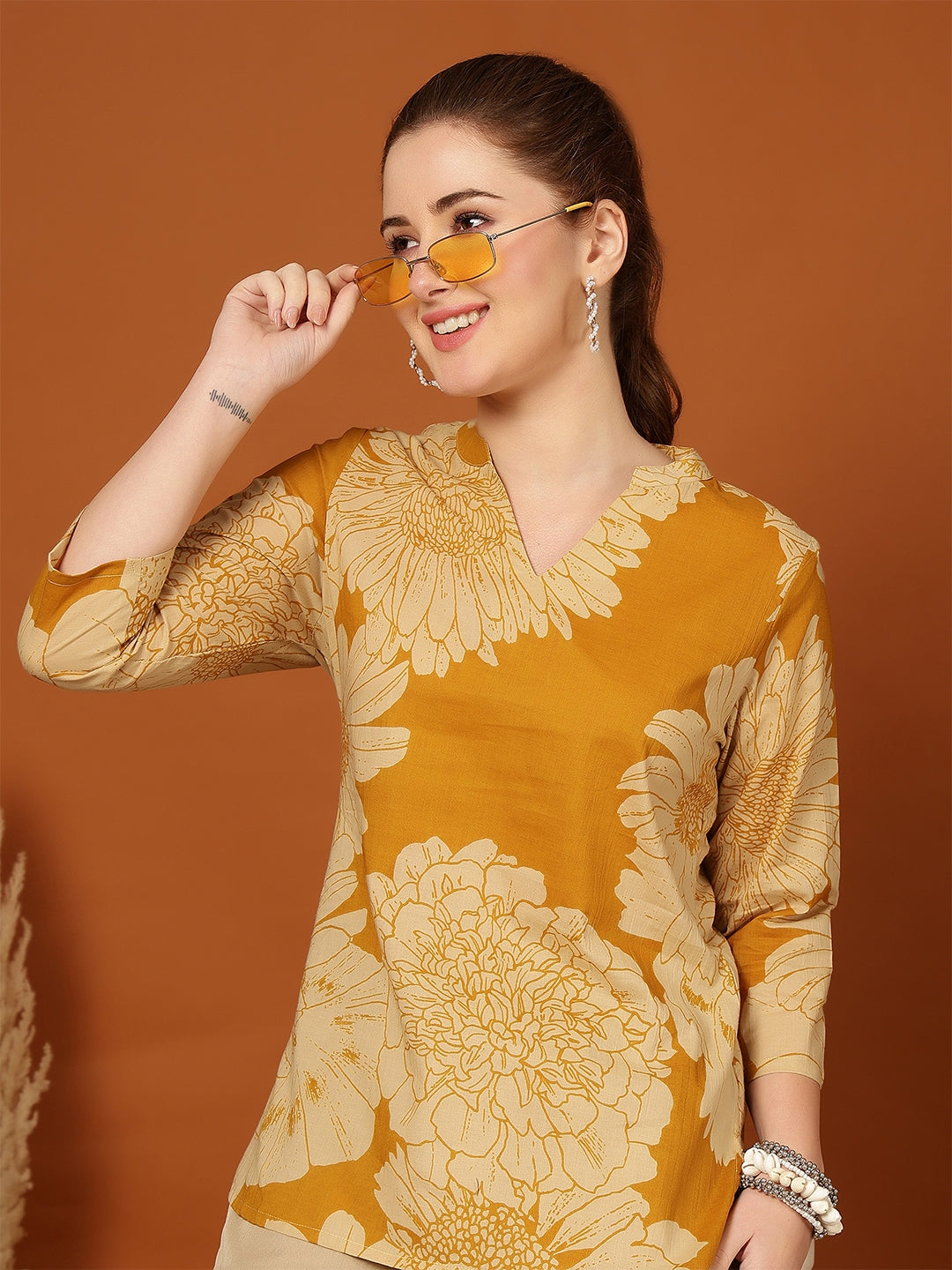 Golden Marigold Kurti
